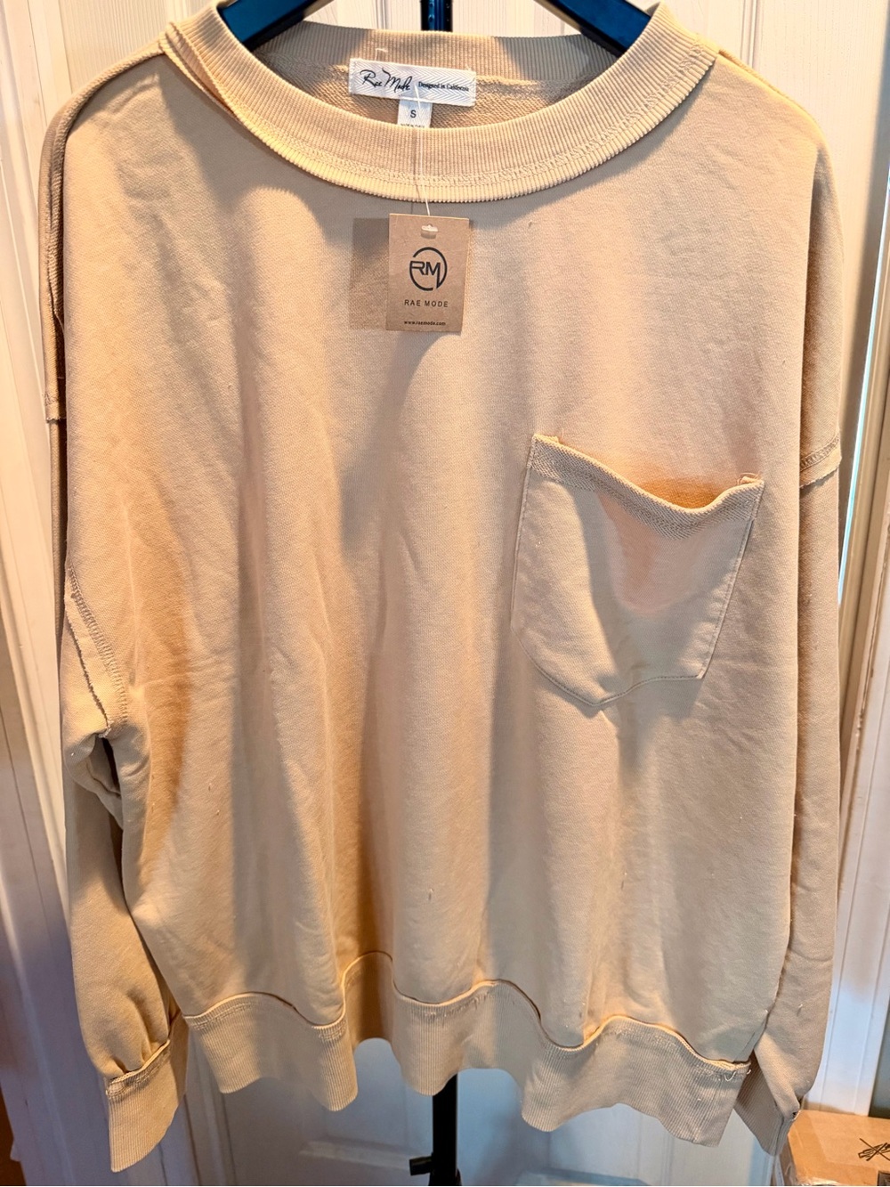 Rae Mode Pull Over Sweatshirt-Camel